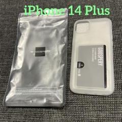 iPhone 14 Plus ケース カードホルダー付き クリア