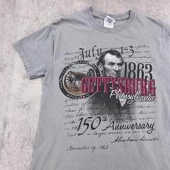 GETTYSBURG 150th　ゲティスバーグ　Tシャツ　古着　グレー　S