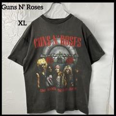 バンドtシャツ　ガンズアンドローゼズ　ビンテージ90s フェード古着　グレー灰黒