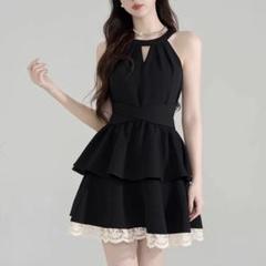 Bouqet de Mariee マリン風プリーツミニワンピース