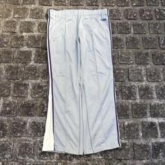 80s〜90s　チャンピオン　トラックパンツ　グレー×パープルライン
