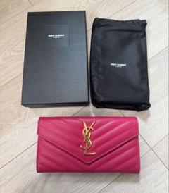 極美✨サンローラン 長財布 キャビアスキン YSL カサンドラ ブラック SAINT LAURENT - ✨極美品✨イヴサンローラン カサンドラ
