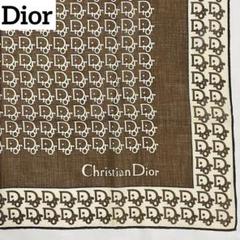 ★Christian Dior★ハンカチ 大判 トロッター 綿100％ ネイビー ☆Christian Dior☆ハンカチ 大判 トロッター 綿100％ ネイビー