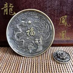 お香皿　お香立て　香炉　線香立て　アロマ　龍　鳳凰　開運　風水　縁起　金運