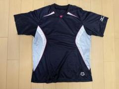 Mizuno 半袖ベースボールシャツ ネイビー/シルバー