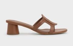 CHARLES & KEITH クロックエフェクトカットアウトヒールサンダル