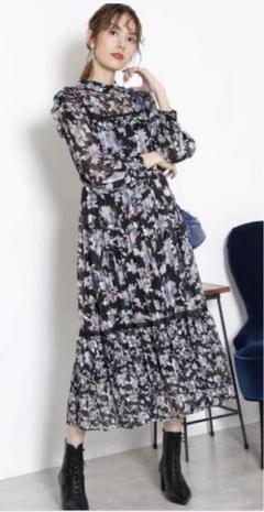 JILL STUART ケリーミックスフラワーワンピース 花柄 ジルスチュアート ケリーミックスフラワーワンピース