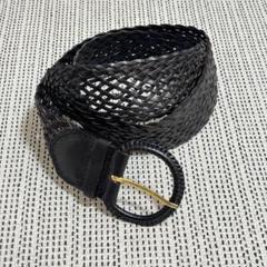 本革　レディース　メッシュベルト