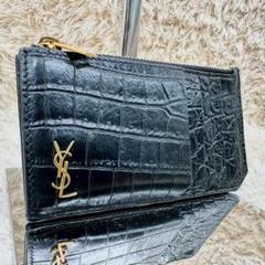 未使用級✨SAINT LAURENT サンローラン　フラグメントケース　クロコ 未使用級✨SAINT LAURENT サンローラン フラグメントケース クロコ