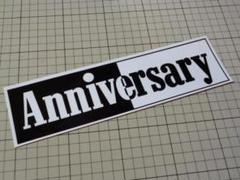 Anniversary アニバーサリー ステッカー 240×67mm