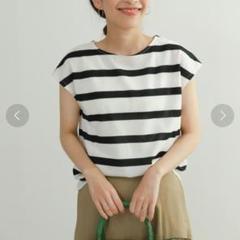 【美品】アーバンリサーチドアーズ ワイドボーダーフレンチプルオーバー