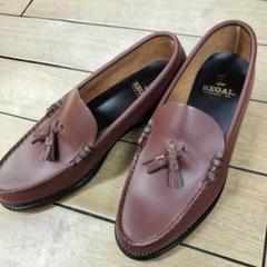 【未使用】REGAL タッセル ローファー 未使用級 リーガル タッセルローファー スエード ブラック 25EE