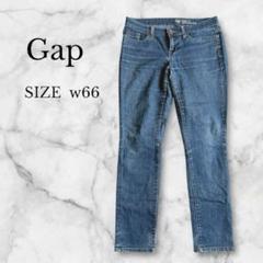 Gapギャップ ストレートデニムパンツ ストレッチ素材 カジュアル 脚長効果