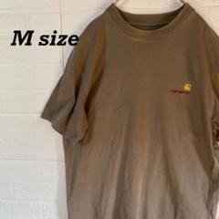 カーハート 刺繍ロゴTシャツ　カーキ
