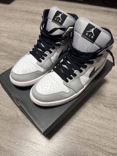 再値下げ　新品未使用　箱付き　ナイキ エアジョーダン1 ライトスモークグレー NIKE AIR JORDAN 1 MID 