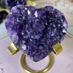 【極上】ウルグアイクラスター原石（愛心幸運水）天然水晶 絶品超濃い濃い超美しい）