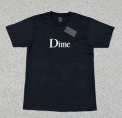 【新品未使用】DIME スモールロゴ Tシャツ 黒 M　ロゴブルー Dime 黒 Tシャツ ロゴプリント - メルカリ