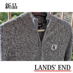 未使用 LANDS' END ジャケット フルジップ 長袖 ランズエンド メンズ
