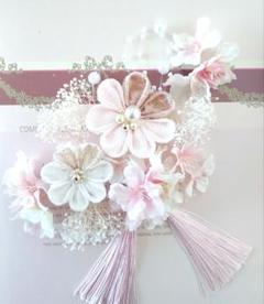 ♥A♡桜飾りー1**♡♥*ひな祭り飾り*♥*他つまみ細工**♡♥