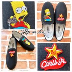 Simpsons&CARL'S JR. スリッポン BL×BLのサムネイル