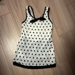 女の子　キッズ　ワンピース　水着　110ドット