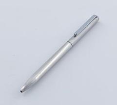 何でも揃う モンブラン MONTBLANC スリムライン 2色ボールペン シルバー 筆記具
