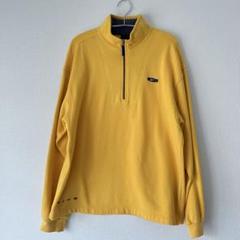 NIKE イエロー ハーフジップ トレーナー M