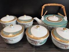 Noritake - ノリタケ 若宮 和風　茶器揃 急須 湯呑5客セット Noritake - ノリタケ 若宮 和風 茶器揃 急須 湯呑5客セットの