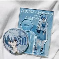 新品未使用 エヴァ LUMINE 綾波レイ 缶バッジ+札を立てる - メルカリ