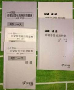 no22417108_【浜学園】小6志望校別特訓テキスト[国・算・理] 2024年使用 浜学園小6理科 日曜志望校別特訓問題集 RDコース 11