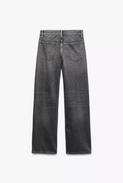【完売品】ZARA TRFワイドレッグフォイルプリントミッドライズジーンズ36 ZARA ザラ TRF ワイドレッグフォイルプリントミッドライズ