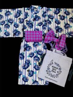 140アナスイミニANNA SUI MINI紫色の花柄 浴衣セット 2025年最新】anna sui mini 浴衣の人気アイテム - メルカリ