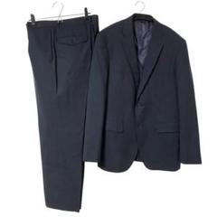 【美品】スーツカンパニー ビジネススーツ セットアップ ネイビー L ストレッチ