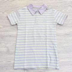 GAP 子供服 女の子 ポロシャツ ワンピース 半袖 ボーダー 105 100