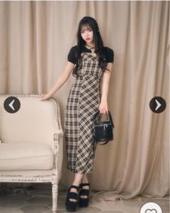 【新品未使用】ミシェルマカロン アンサンブルチェックワンピース ブラウン XS ミシェルマカロン アンサンブルチェックワンピース XS - メルカリ