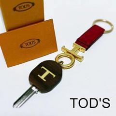 新品未使用　TOD'S キーリング 黒 レザー ゴールド 2025年最新】Tod's キーホルダー・キーリングの人気アイテム