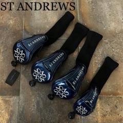 新品未使用　タグ付きST ANDREWS エナメル　ヘッドカバー 4セット