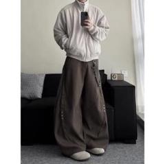 【即日発送】 Wide Slacks Studs Baggy 変形