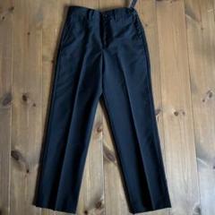 COMME CA ISM 130A ストライプ黒パンツ