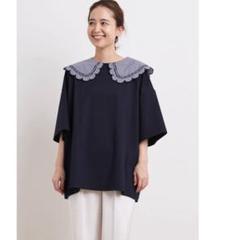 yori ヨリ　ペプラムカットソー　チェック　日本製 yori（ヨリ）公式通販｜甘さと上品さを兼ね備えた日本製レディース服
