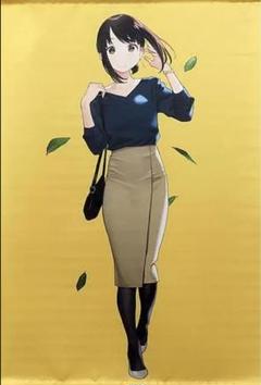 特大B1タペストリー　よむ　和服タイツ　（よむ書店×とらのあな） Amazon.co.jp: へそ×タイツ B2タペストリー Wスエード カントク