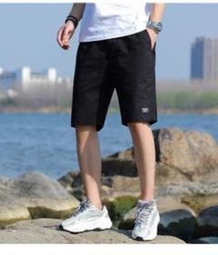 ハーフパンツ メンズ 5分丈 ショートパンツ 短パン カジュアル 調整紐 大きい