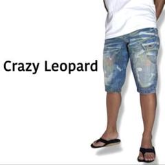 Crazy Leopard｜カモフラデニムギミックショーツM 平成y2k