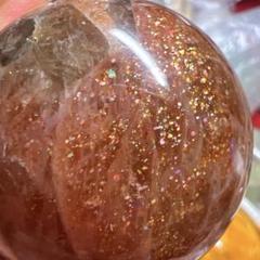 天然石　スフィア☆ブルームーンストーン☆サンストーン☆ブラックトルマリン共生体