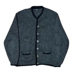 60s PURITAN モヘアカーディガン グレー ポケ付き XL