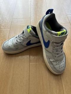 Nike キッズ スニーカー グレー/ブルー