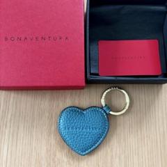 BONAVENTURA ボナベンチュラ　ハート キーホルダー 　ブルーシアン