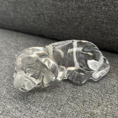 マイセン　クリスタル　犬　置物