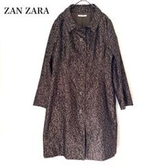 ZARAのレオパードコート ZARA ザラ フェイク ファーコート レオパード柄 アニマル柄