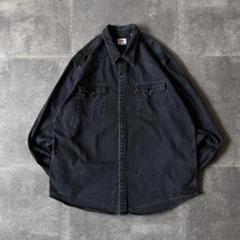 00s Levi's 長袖デニムシャツ フェード XL ブラックデニム A309 00s Levi's 長袖デニムシャツ フェード XL ブラックデニム A309